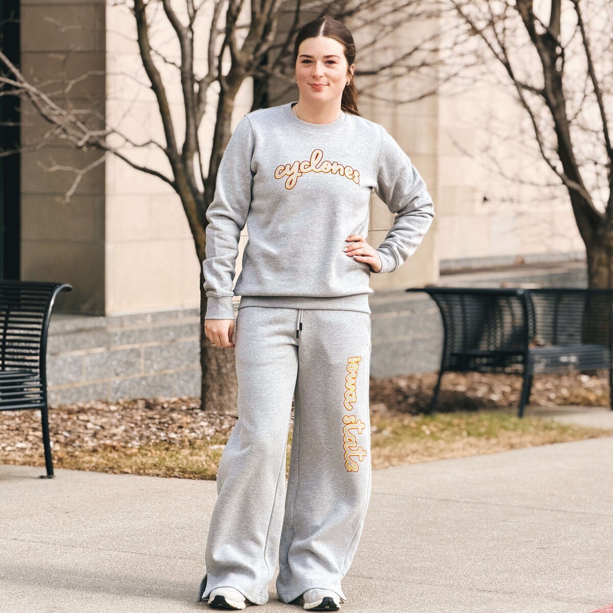 Artisans Cyclones Women's A-Team Gray Crewneck